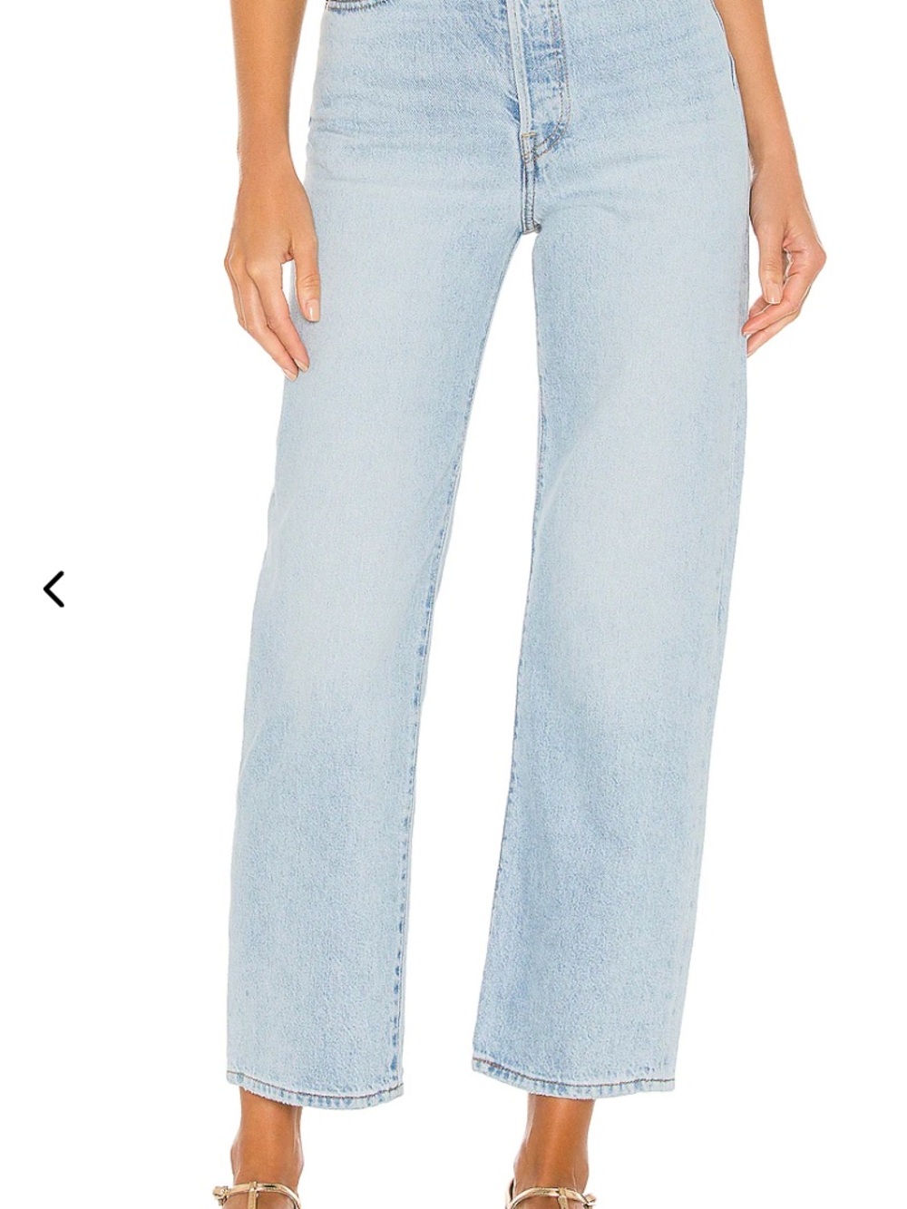 Levi's Ribcage Straight Ankle — Light Blue High-Rise Straight Leg Jeans - Women